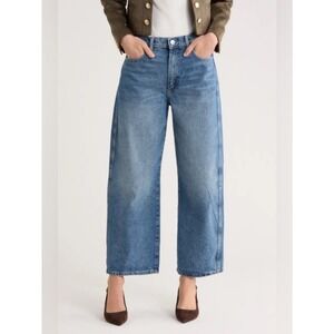NWT Jason Wu Jaime Barrel Ankle Jeans Size 6/27 Super High-Rise Relaxed Fit